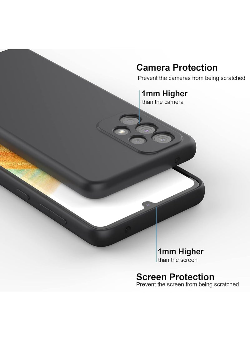 جراب سامسونج جالاكسي A73 5G، غطاء TPU رفيع مع حماية للكاميرا، مقاوم للخدش، جراب مرن ورفيع لهاتف جالاكسي A73 5G، أسود - Image 4